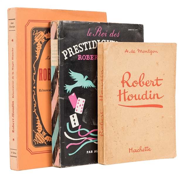 Trio of French Language Books on Robert-Houdin.