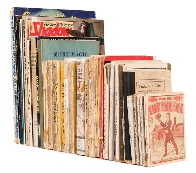 Over 30 Vintage and Pulp Magic Books.
