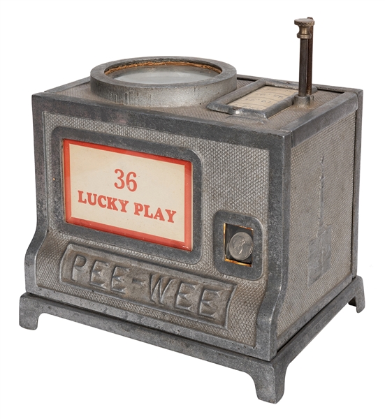 Monarch Pee-Wee 5 Cent “36 Lucky Play” Dice Machine.