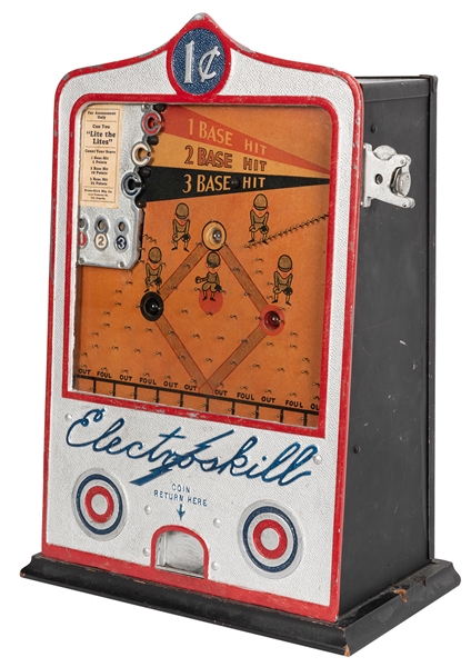 Electroskill Baseball Penny Drop Game.