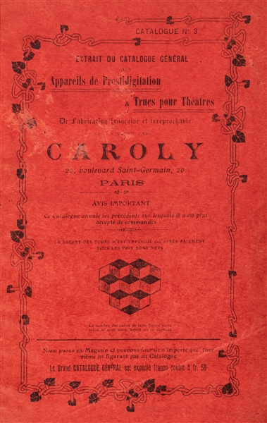 Caroly Conjuring Catalog.