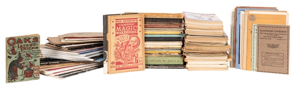Collection of Vintage and Contemporary Magic Supply House Catalogs.