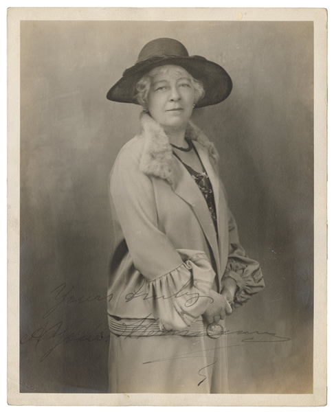 Portrait of Adelaide Herrmann, Inscribed and Signed.