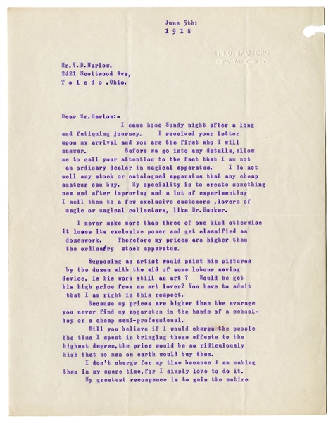 Three Okito Letters to Victor Barbour.