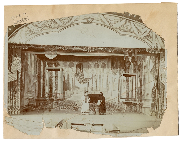 Early Photograph of Thurston on Stage.
