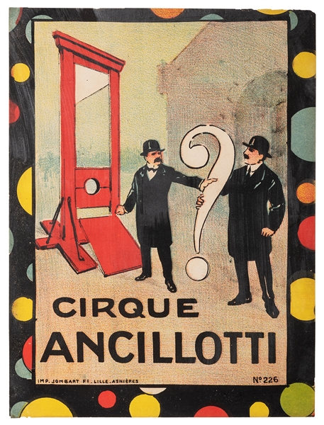 Cirque Ancilloti. Decapitation Illusion.