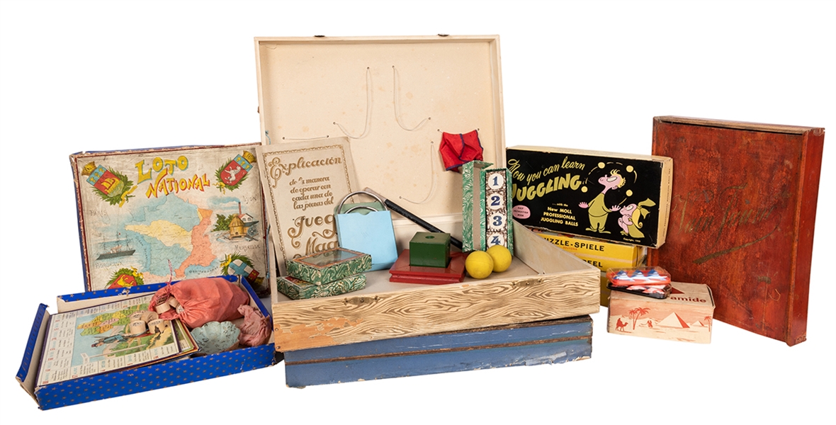 Group of Antique Puzzle Sets and Games.