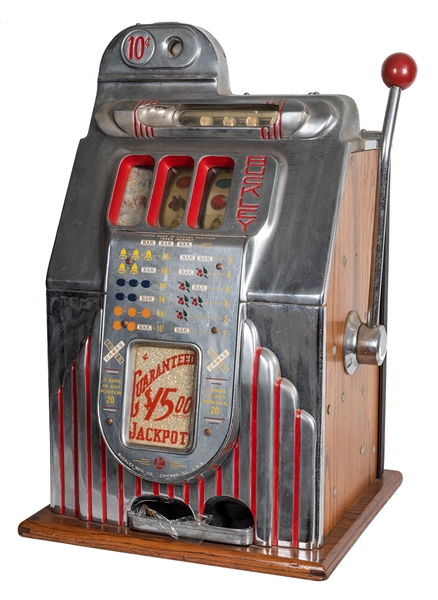 Buckley 10 Cent Criss Cross $15 Guaranteed Jack Pot Slot Machine.