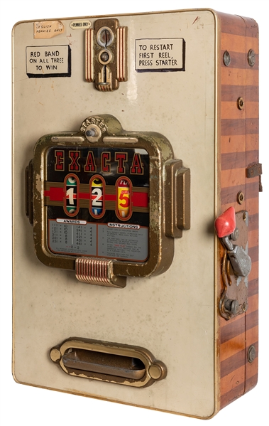 Günter Wolff 1d (English Penny) “Exacta” Slot Machine.