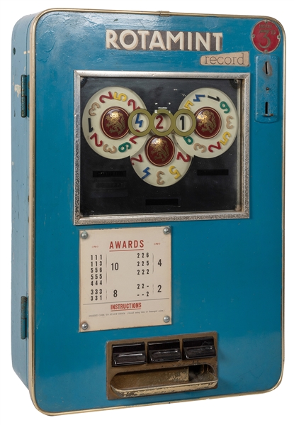 Lowen & Wolff 3D “Rotamint” Slot Machine.