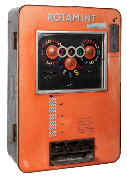 Lowen & Wolff “Rotamint” Slot Machine.