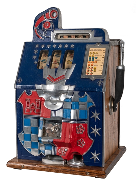 Mills 1 Cent Castle Front Slot Machine.