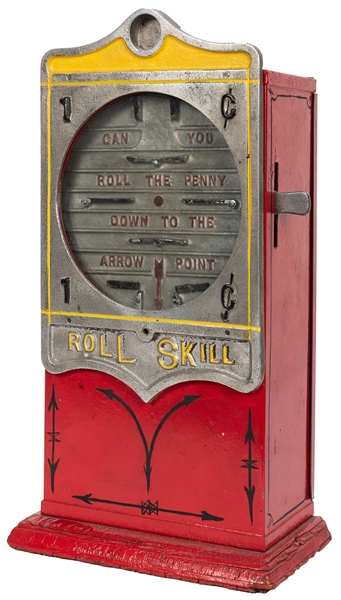 J.D. Drushell Co. “Roll Skill” 1 Cent Trade Stimulator.