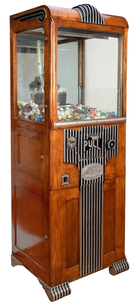 Exhibit Supply 5 Cent Novelty Merchantman Claw Machine.