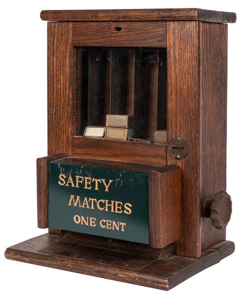 Safety Match 1 Cent Match Dispenser.