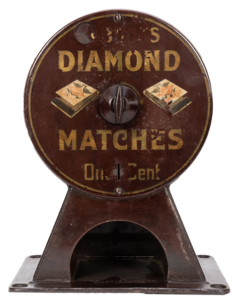 Diamond Match Co. Two Books for 1 Cent Match Dispenser.