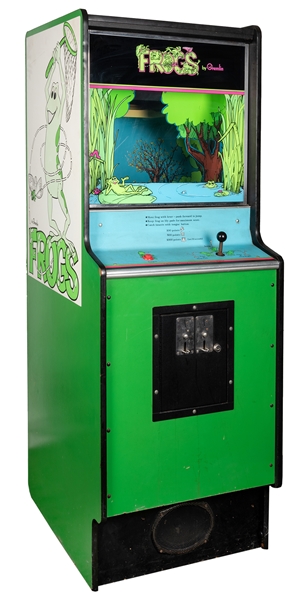 Frogs 25 Cent Upright Video Game.