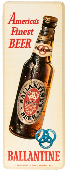 Ballantine Beer Tin Sign.