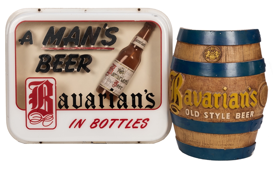 Bavarian’s Old Style Beer. Two Advertising Pieces.