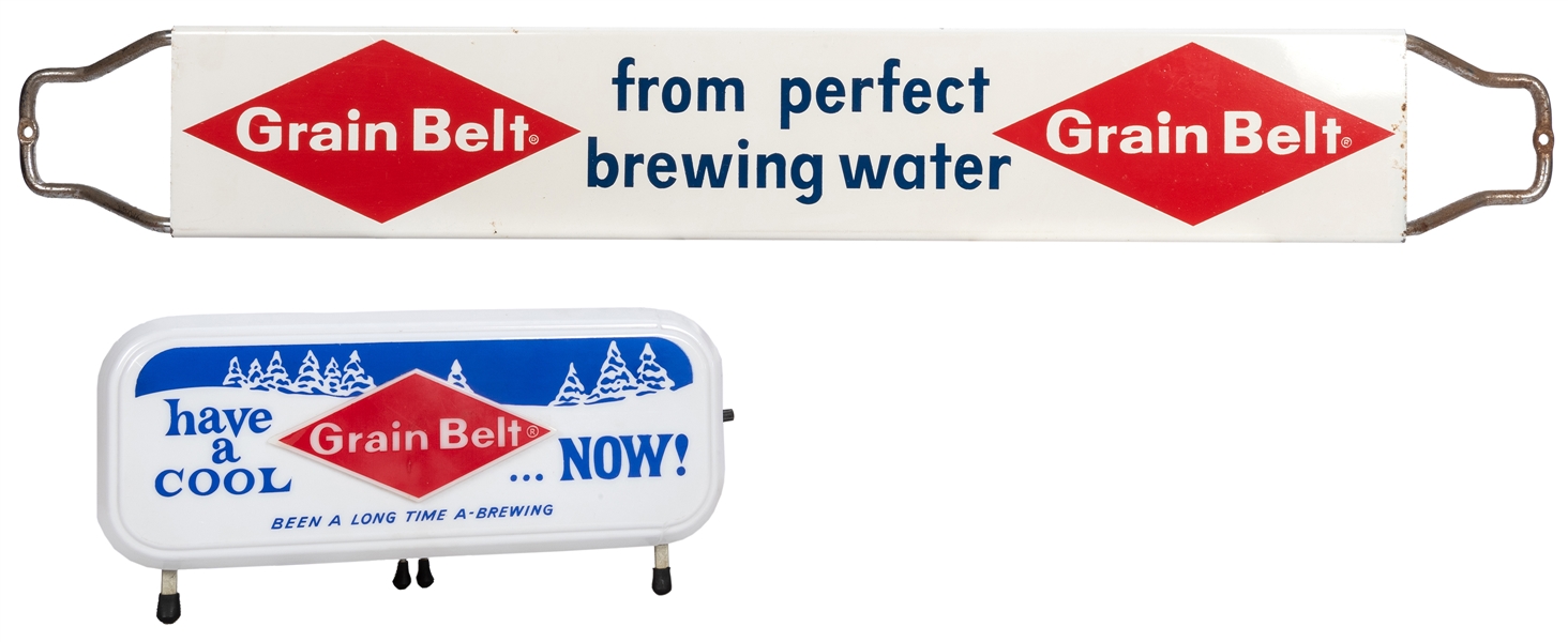 Grain Belt. Pair of Advertising Signs.