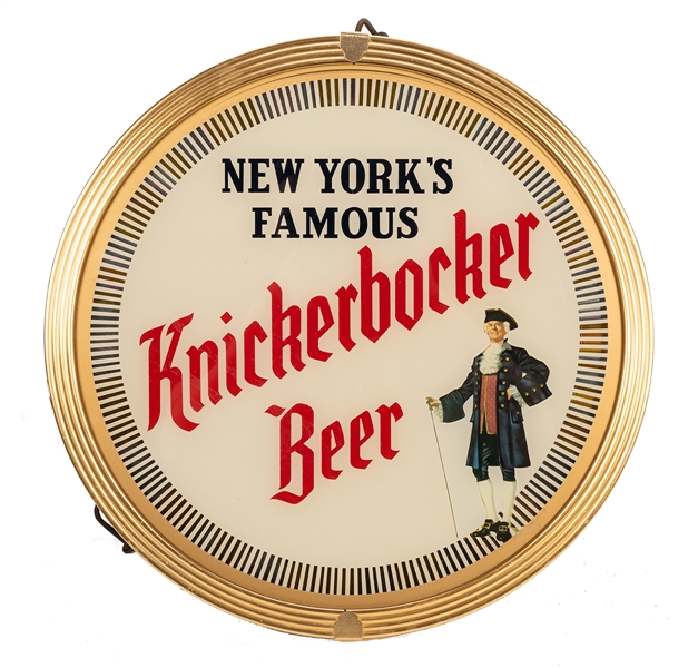 Knickerbocker Beer Lighted Motion Sign.