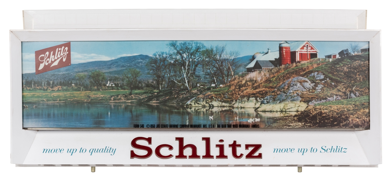 Schlitz “Move Up to Quality” Electric Sign.