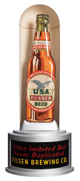 Yusay Beer Lighted Bullet Sign.