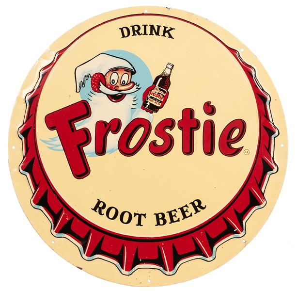 Frostie Root Beer Tin Sign.
