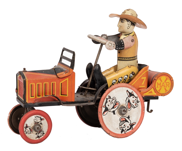 Marx Whoopee Cowboy Wind-Up Toy.