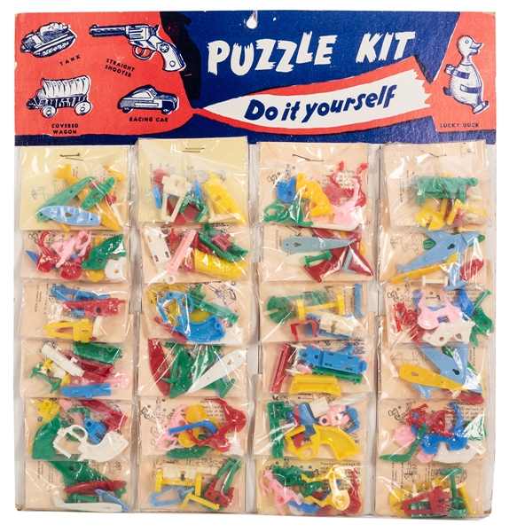 Hanging Display Board of “Do It Yourself” Puzzle Kits.