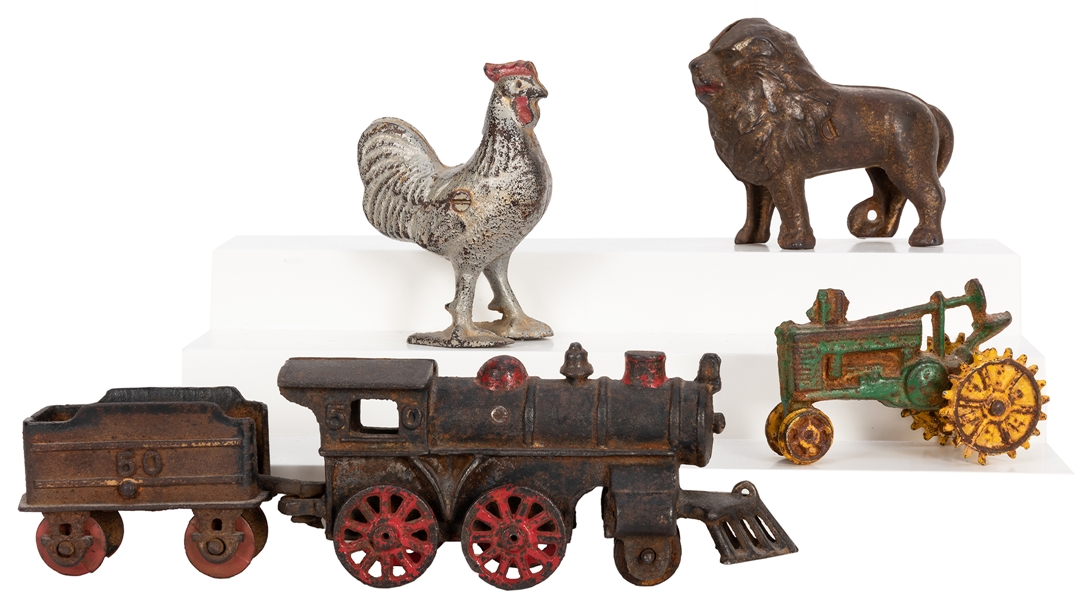 Group of Antique Cast Iron Toys and Banks.