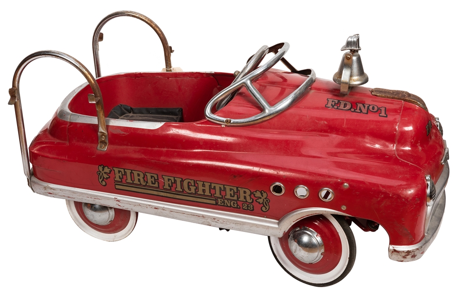 Vintage Fire Engine No. 23 Pedal Car.