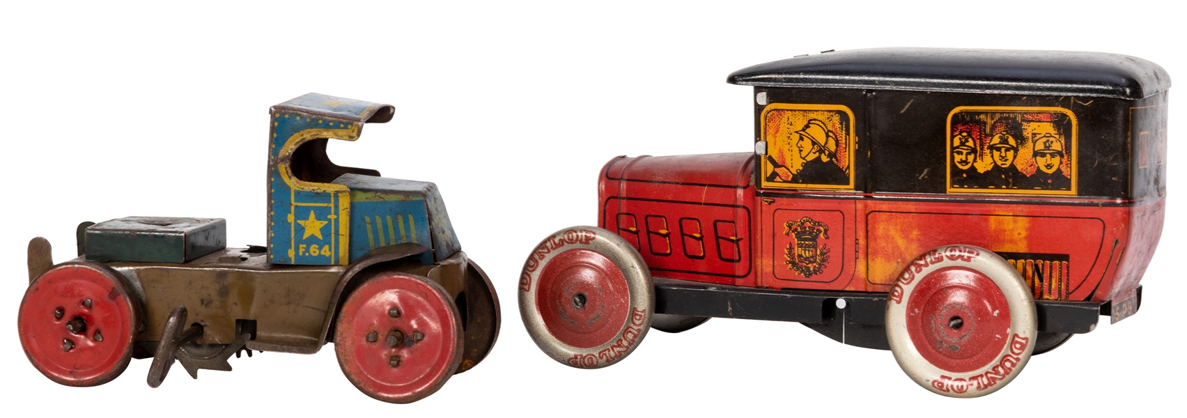 Two Tin Litho Toy Trucks