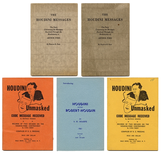 Five Vintage Booklets on Houdini.