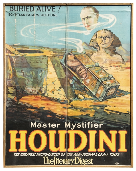 Buried Alive! Egyptian Fakirs Outdone. Master Mystifier. Houdini.