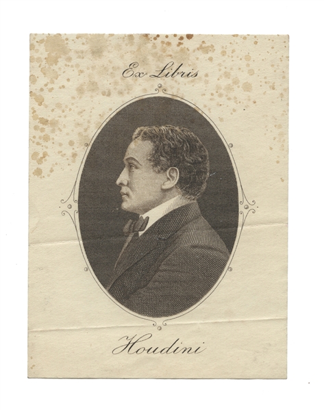 Houdini Engraved Bookplate.