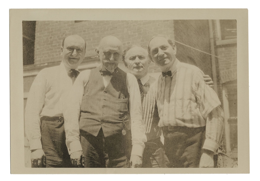 Photograph of Houdini and “The Greats.”