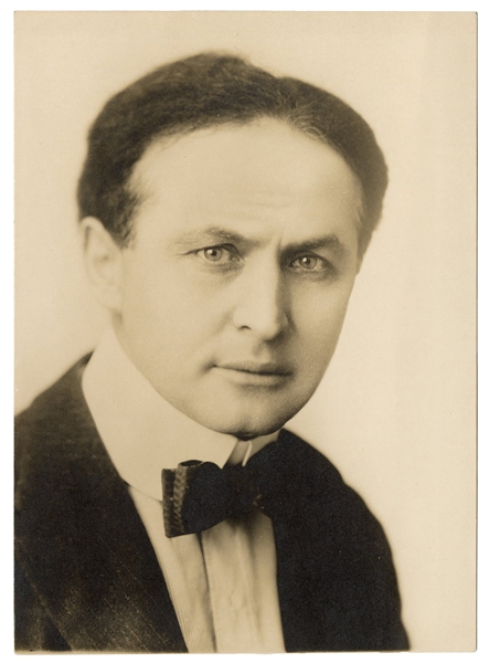 Portrait Photograph of Harry Houdini.