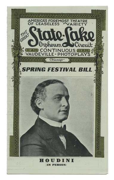 Pictorial Houdini Handbill.