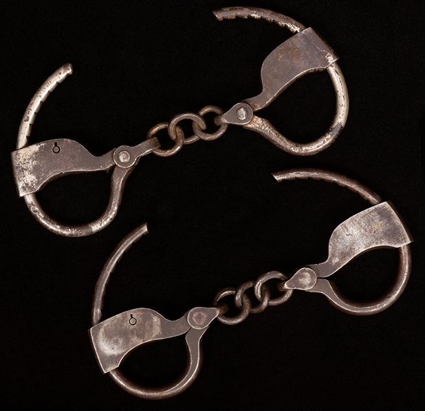Pair of Tower Handcuffs.