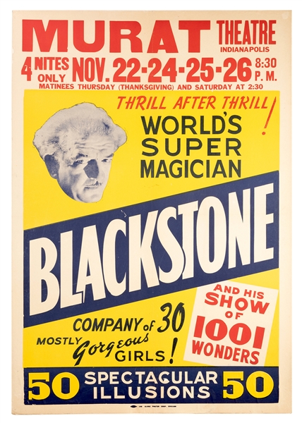 World’s Super Magician. Blackstone.