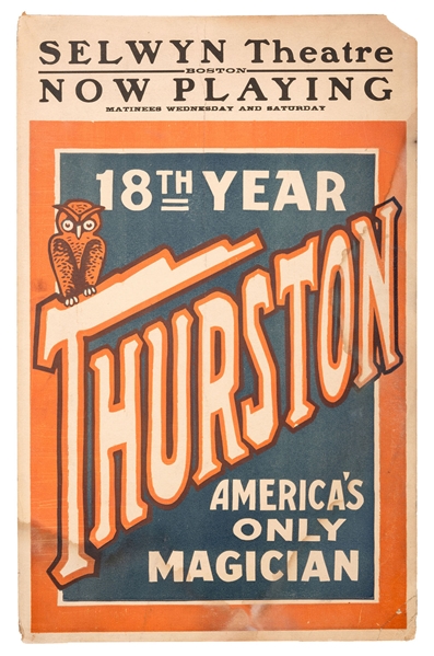 Thurston / 18th Year America’s Only Magician.