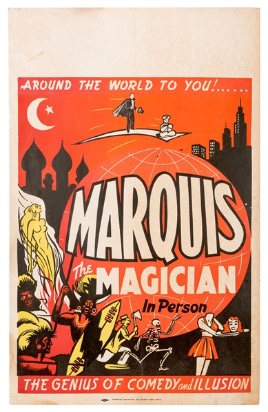 Group of Four Magicians’ Window Cards.