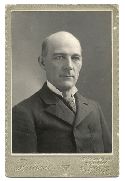 Carbonette Cabinet Card Portrait of Harry Kellar.