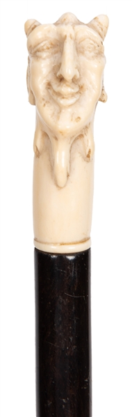The Great Kalanag’s Carved Figural Ivory-Tipped Wand.