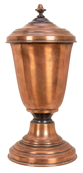 Copper Guinea Pig Vase.