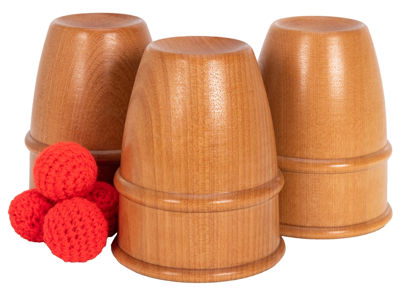 Wooden Cups and Balls.
