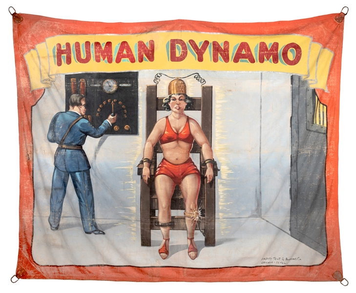 Human Dynamo Sideshow Banner.
