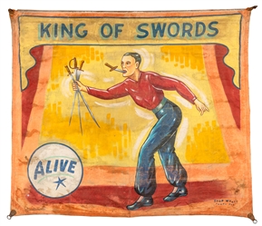 King of Swords. Sideshow Banner.