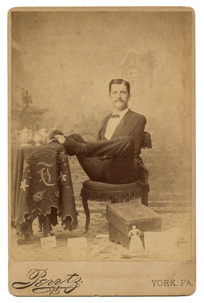 Charles B. Tripp Armless Wonder Cabinet Card Photograph.